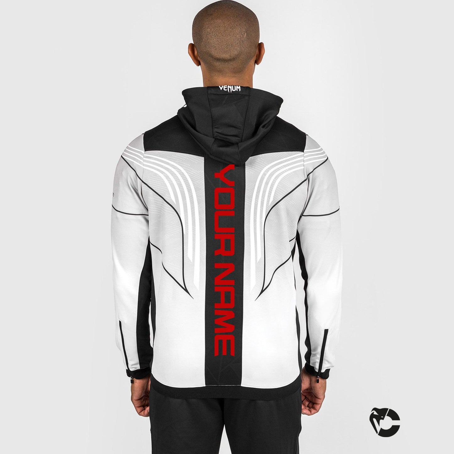 UFC Venum Authentic Fight Night 2.0 키트 by Venum 남성용 워크아웃 후디 – 화이트