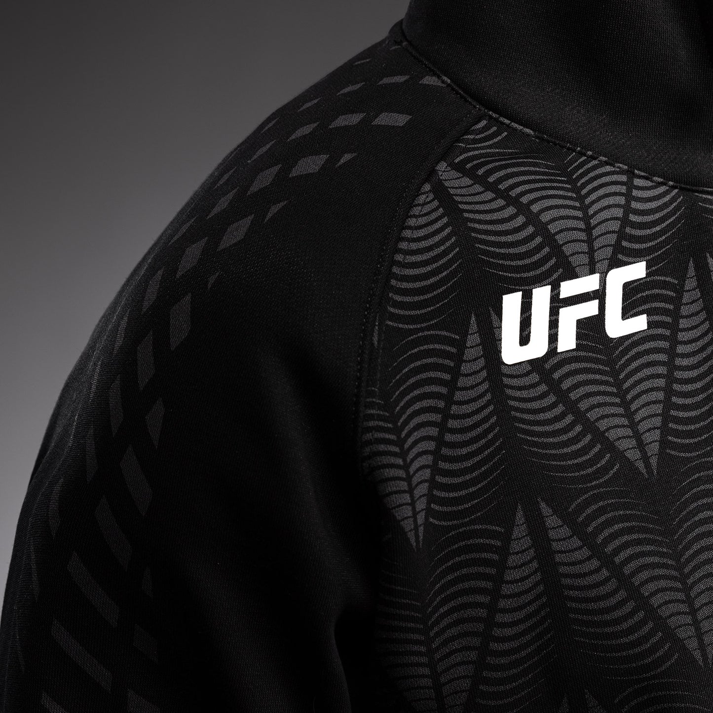 남성용 UFC Zenith by Venum 레플리카 블랙 풀오버 후디