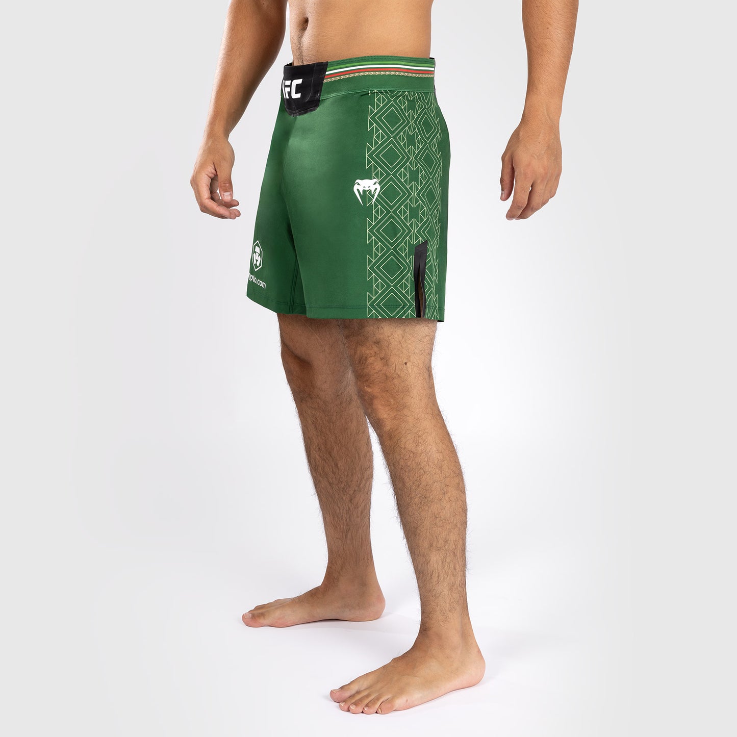 Noche UFC by Venum Authentic Fight Night 남성용 파이트 쇼츠 – 숏 핏 – 그린