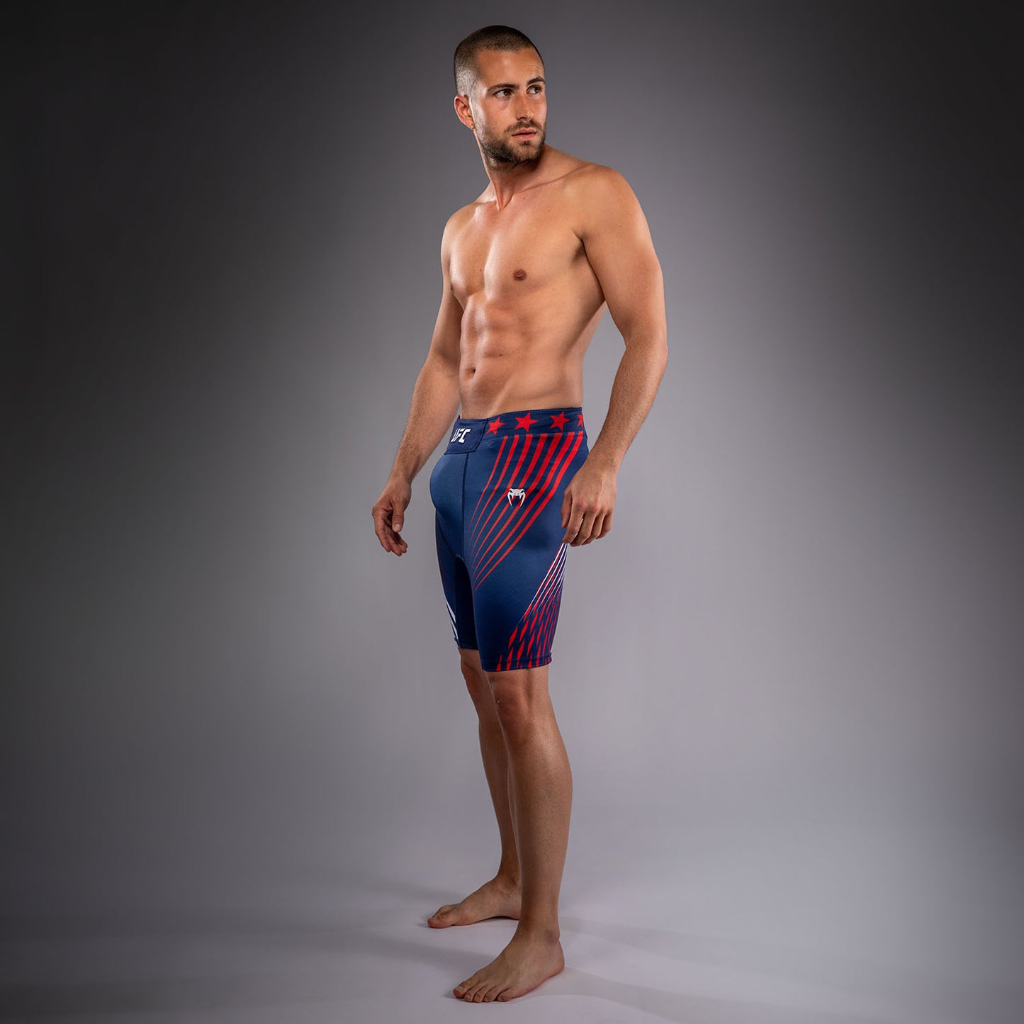 Official UFC Freedom 250 by Venum 남성용 Authentic Fight Night 발리 투도 쇼츠 - 블루