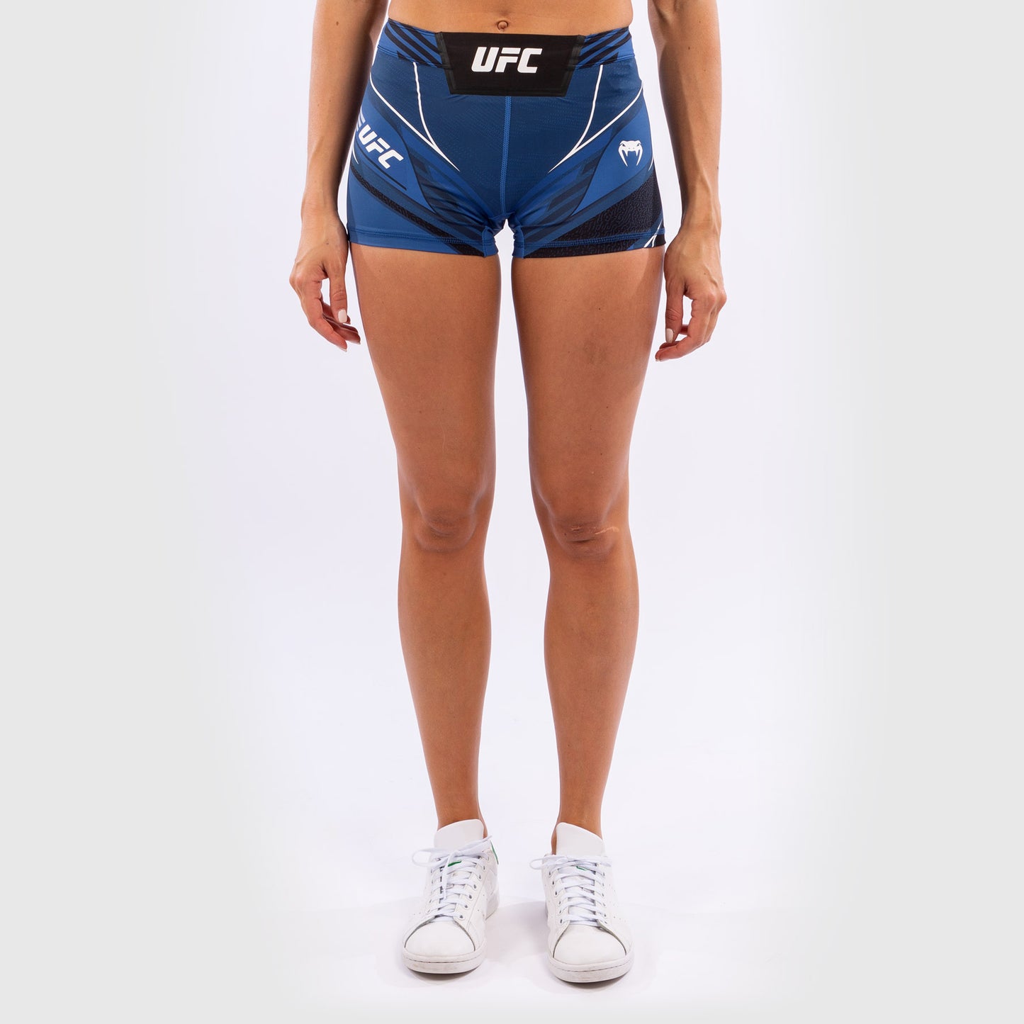 UFC Venum Authentic Fight Night 여성용 발리 투도 쇼츠 – 숏 핏 – 블루