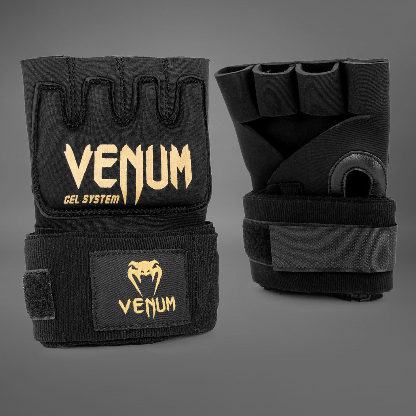 Venum Kontact 젤 글러브 랩 – 블랙/골드