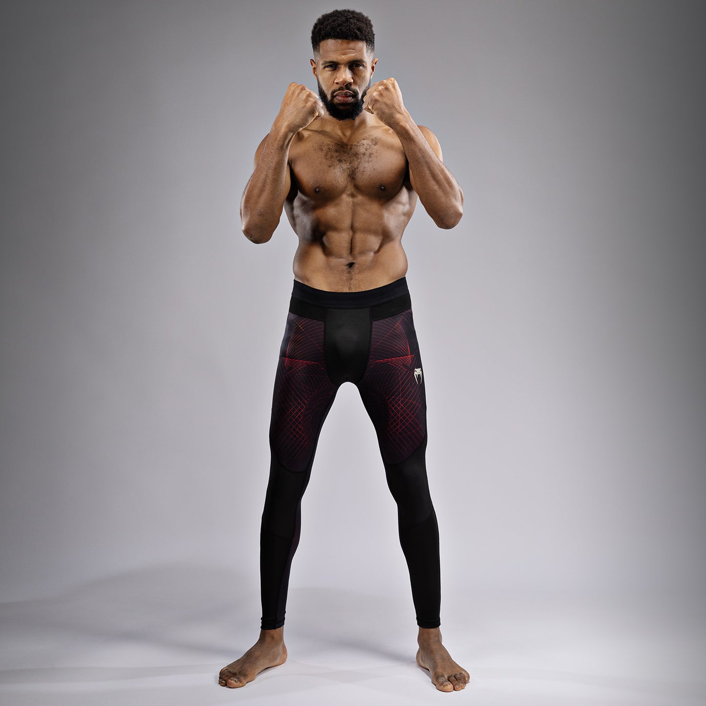 Venum G-Fit Air 남성용 스패츠 – 딥 블랙/파이어 레드