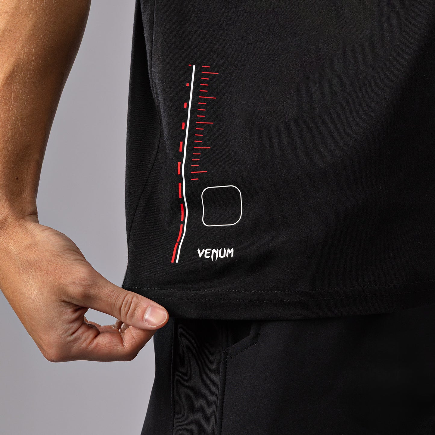 Venum Tactical XT 티셔츠 – 블랙/파이어 레드
