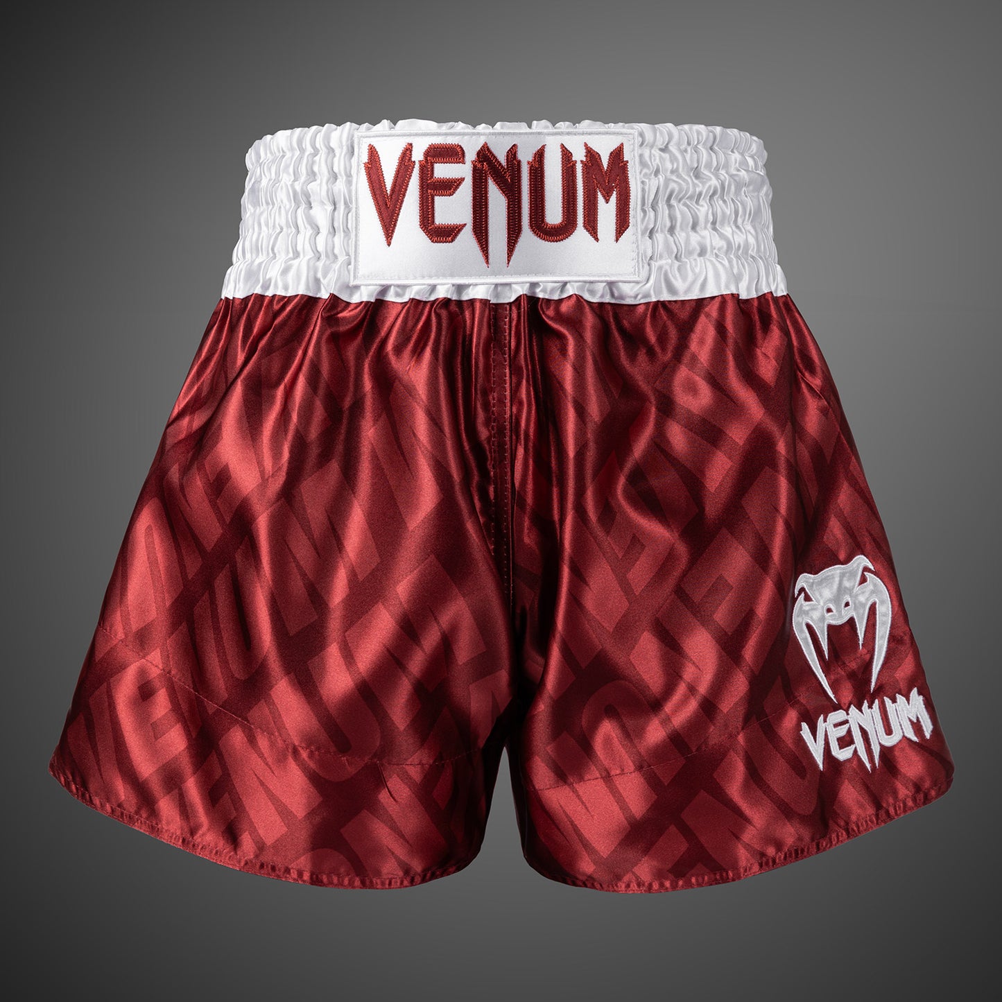 Venum Contender XT 무에타이 쇼츠 – 체리 레드/화이트