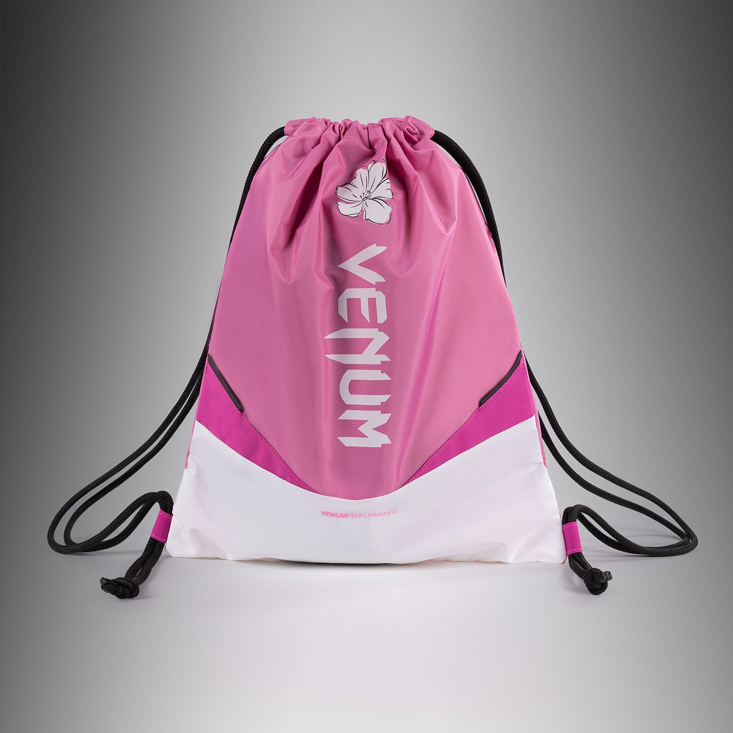 Venum Evo 2 플라워 드로스트링 백 (10-15L) – 캔디 핑크/화이트