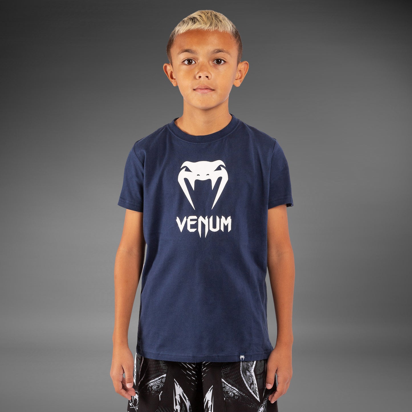 Venum Classic 키즈 코튼 티셔츠 – 네이비 블루
