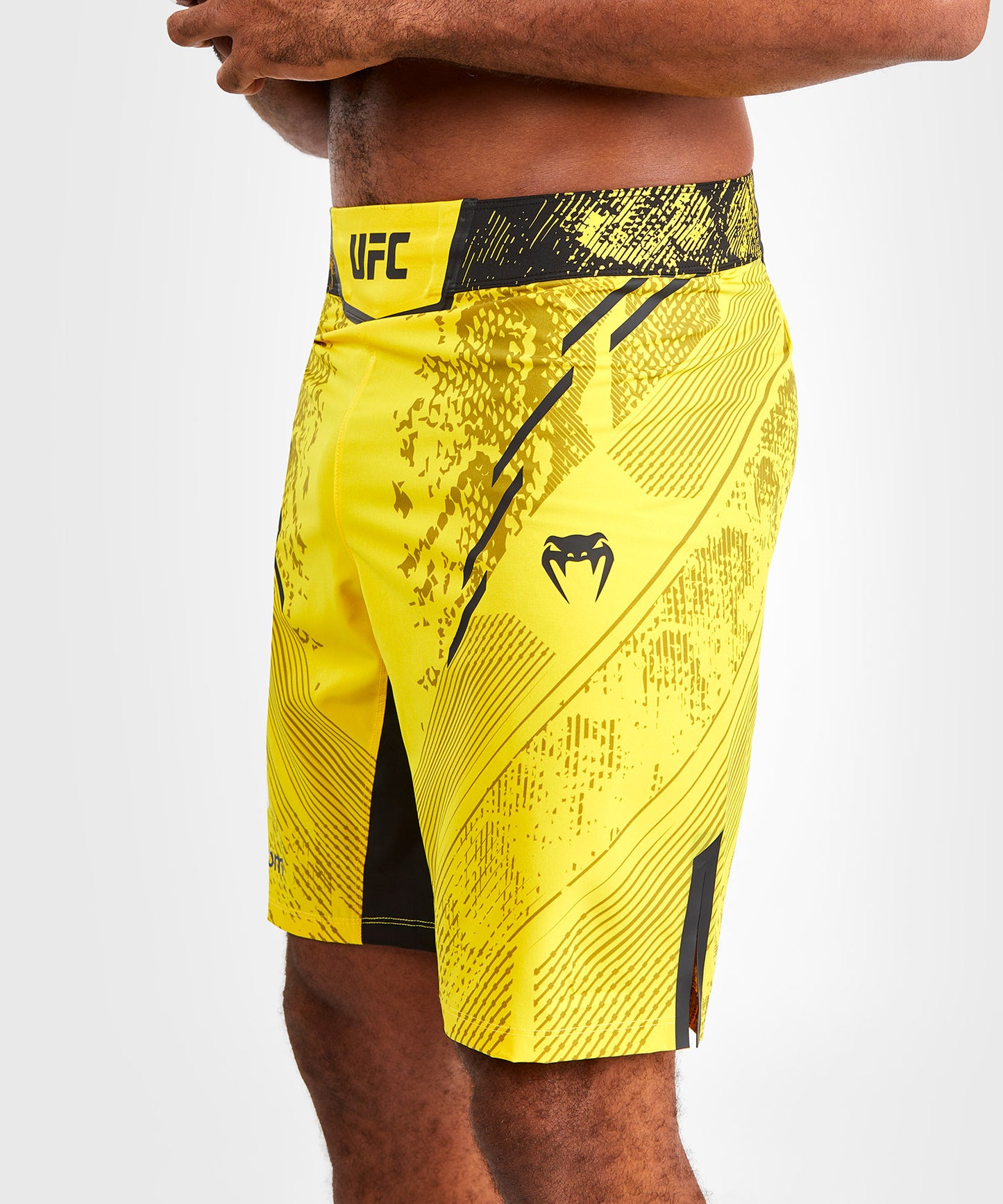 UFC Adrenaline by Venum Personalized Authentic Fight Night Men's Fight Short - Long Fit - Yellow