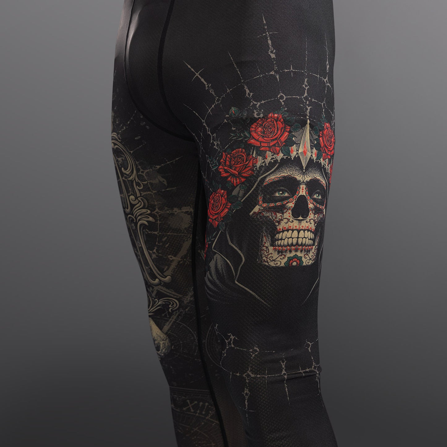 Venum Santa Muerte 5.0 남성용 스패츠 – 딥 블랙/골드
