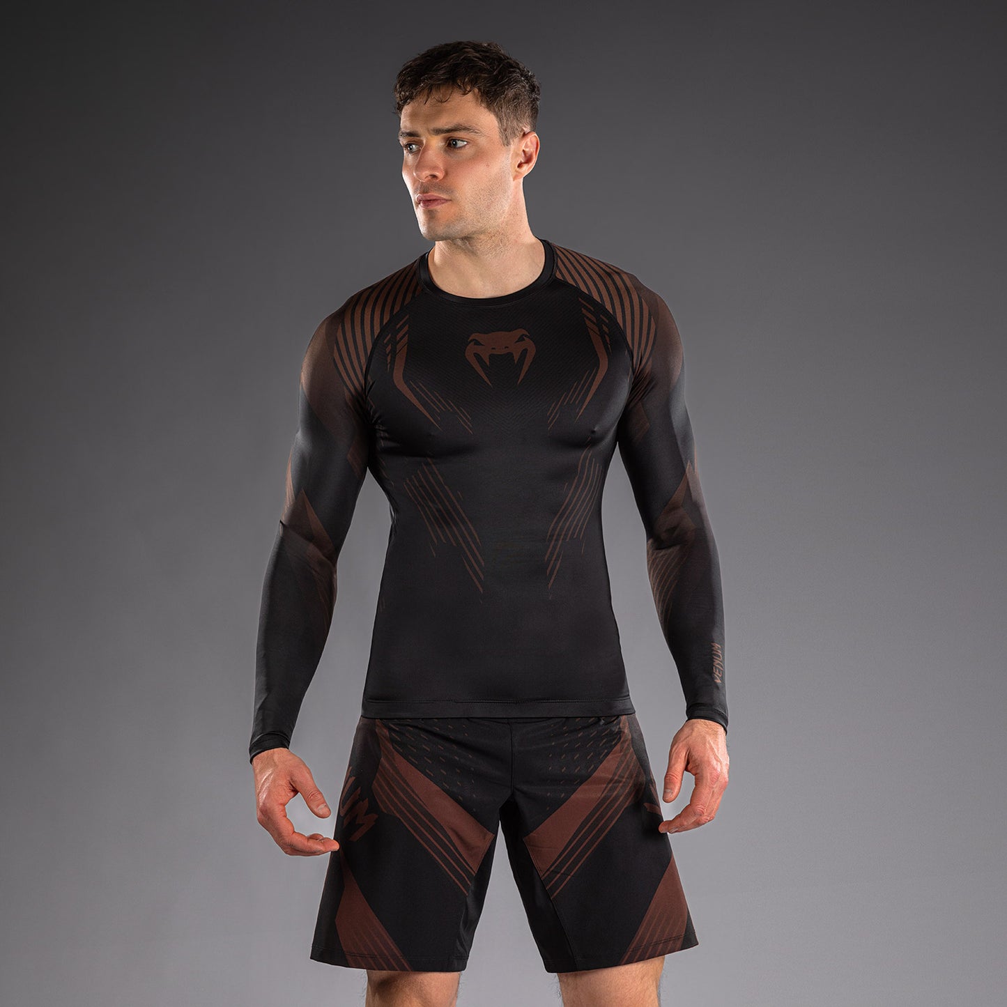 NO-GI 6.0 긴팔 래쉬가드 – 블랙/브라운