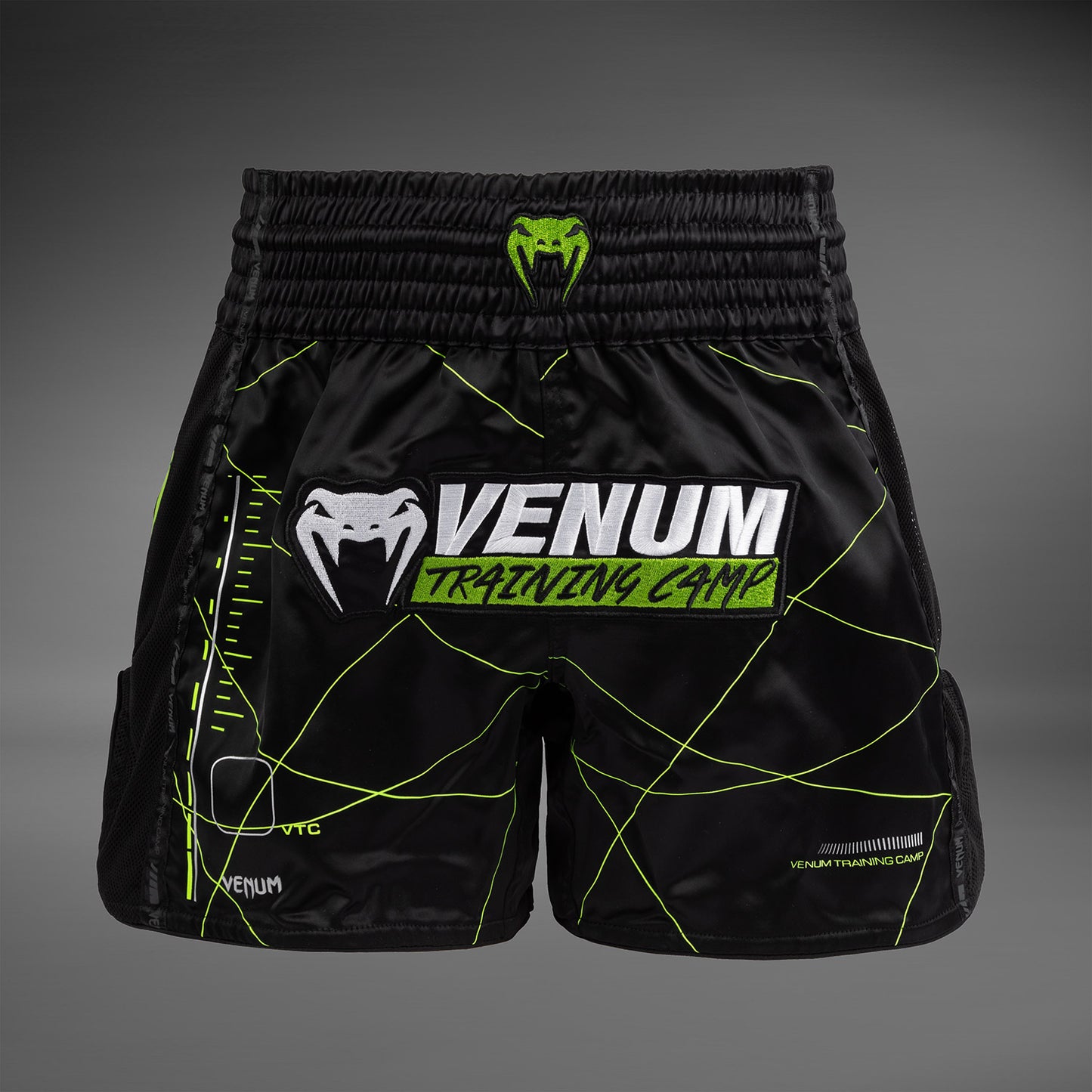 Venum Training Camp 4.0 무에타이 쇼츠 – 블랙/네온 옐로우
