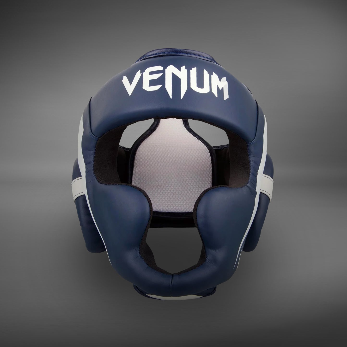 Venum Elite 헤드기어 - 화이트/네이비 블루