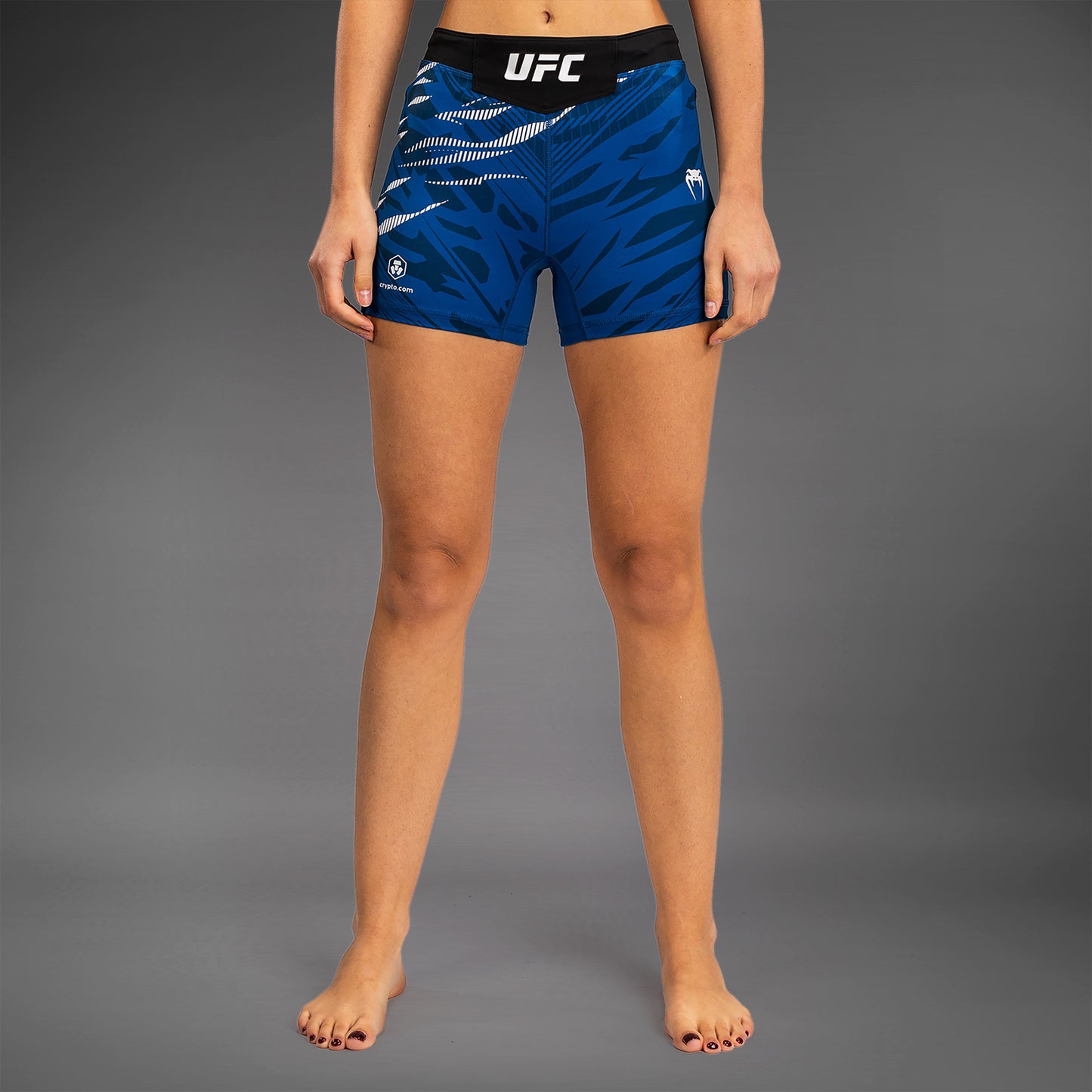 UFC Fusion by Venum 여성용 발리 투도 쇼츠 – 숏 핏 – 블루
