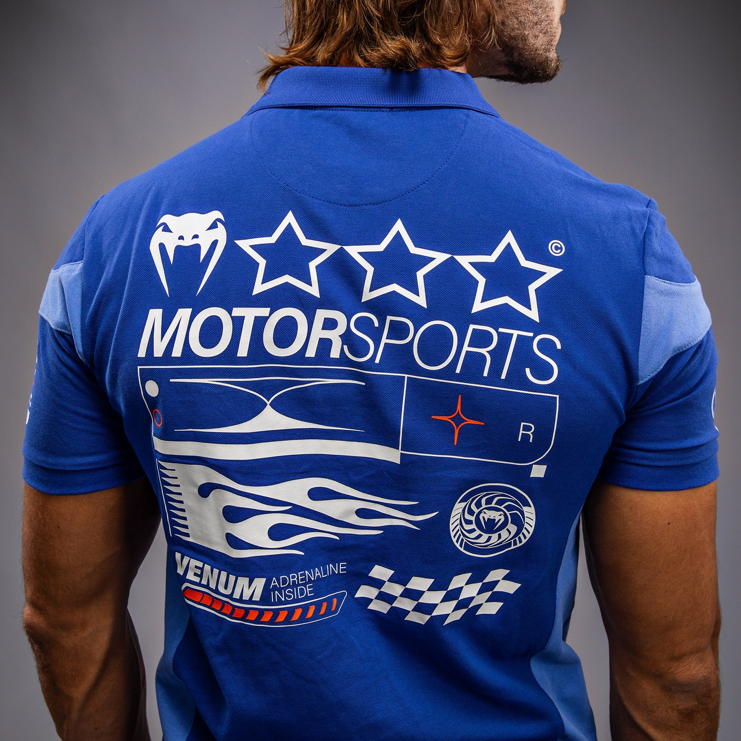 Venum Motorsport 코튼 폴로 – 로열 블루