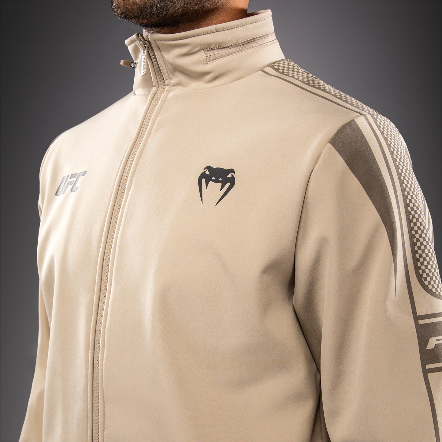 Venum UFC Unity by Venum Authentic Fight Week 남성 집업 후디 - 샌드
