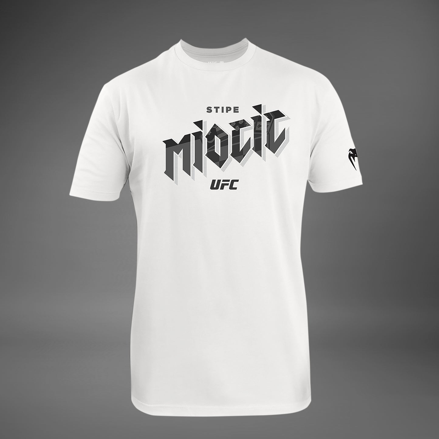 남성용 UFC Unrivaled by Venum 화이트 Stipe Miocic 티셔츠