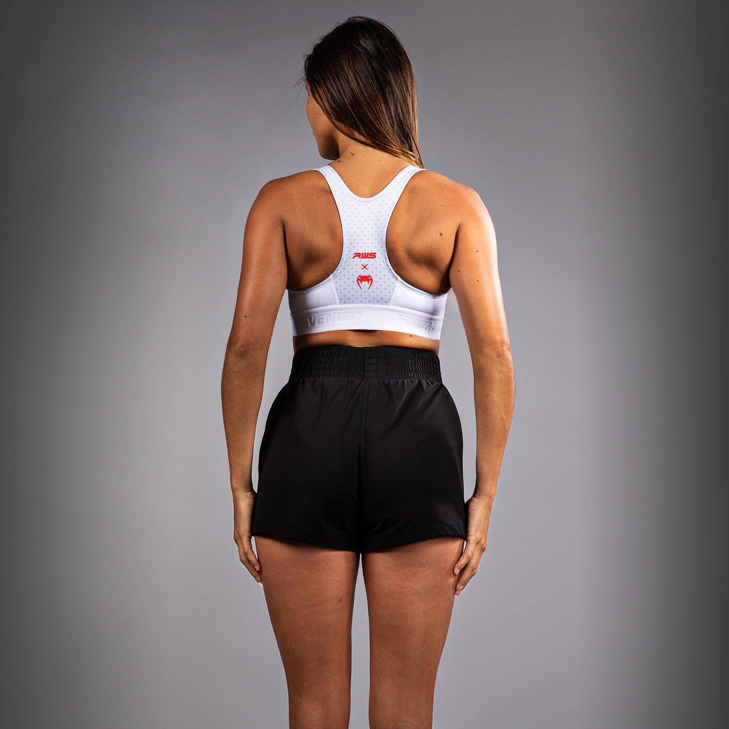 Venum x RWS 2.0 여성용 스포츠 브라 – 화이트/레드