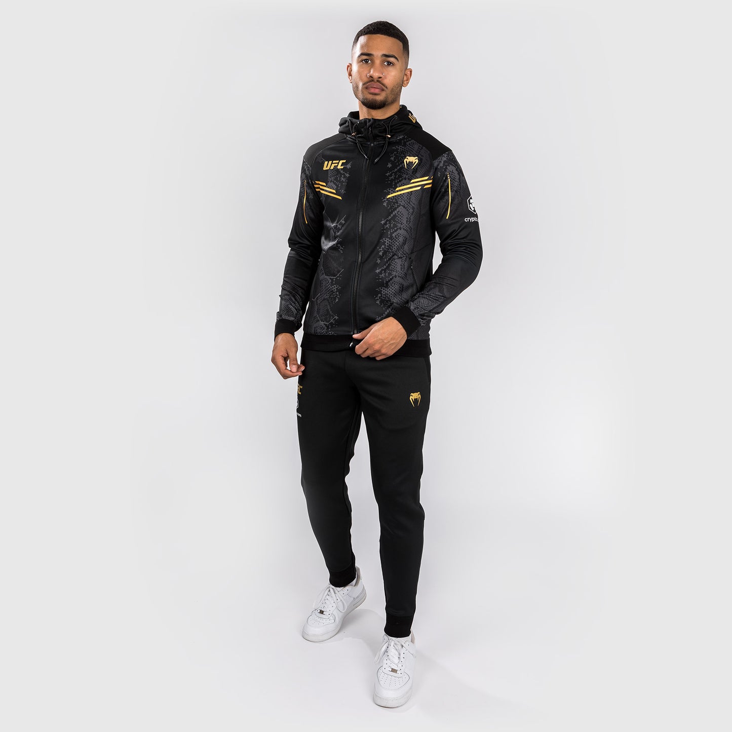 UFC Adrenaline by Venum Authentic Fight Night 남성용 워크아웃 후디 – 챔피언
