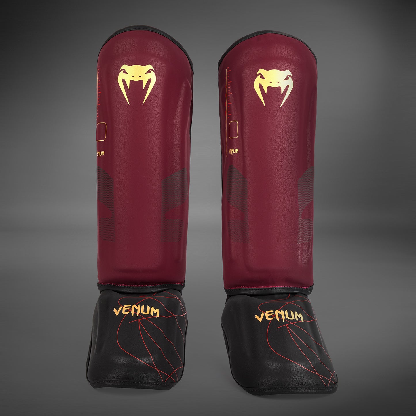 Venum Tactical XT 정강이 보호대 – 블랙/버건디/골드
