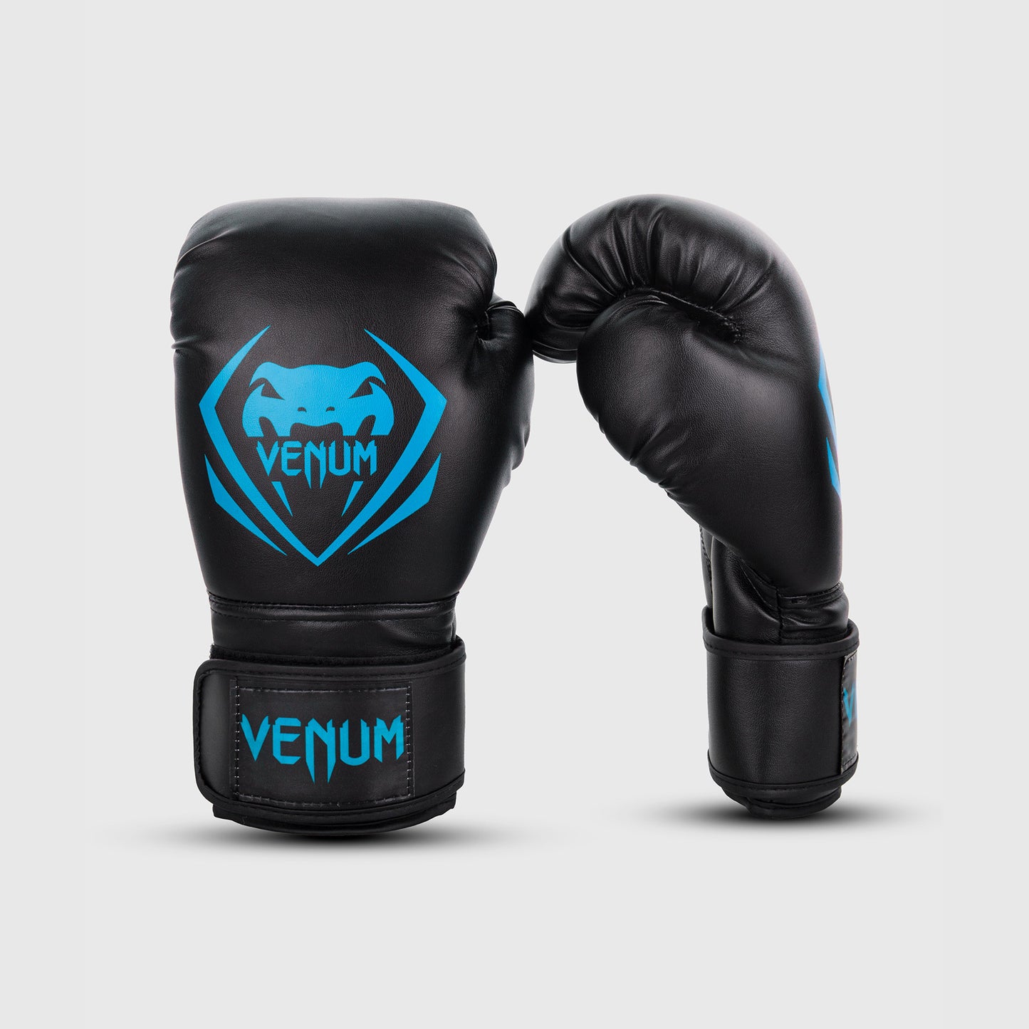 Venum Contender 복싱 글러브 – 블랙/시안