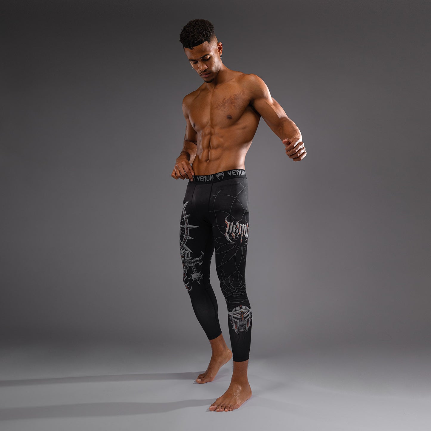 Venum Gladiator 5.0 남성용 스패츠 – 블랙/실버
