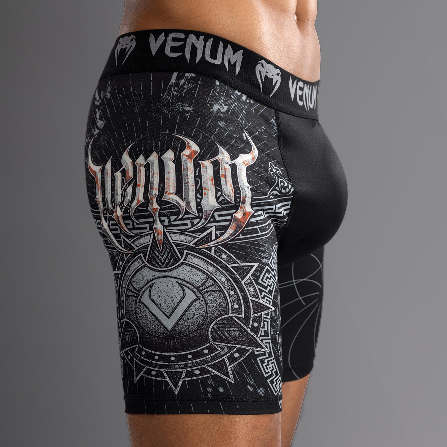 Venum Gladiator 5.0 남성용 발리 투도 쇼츠 – 블랙/실버