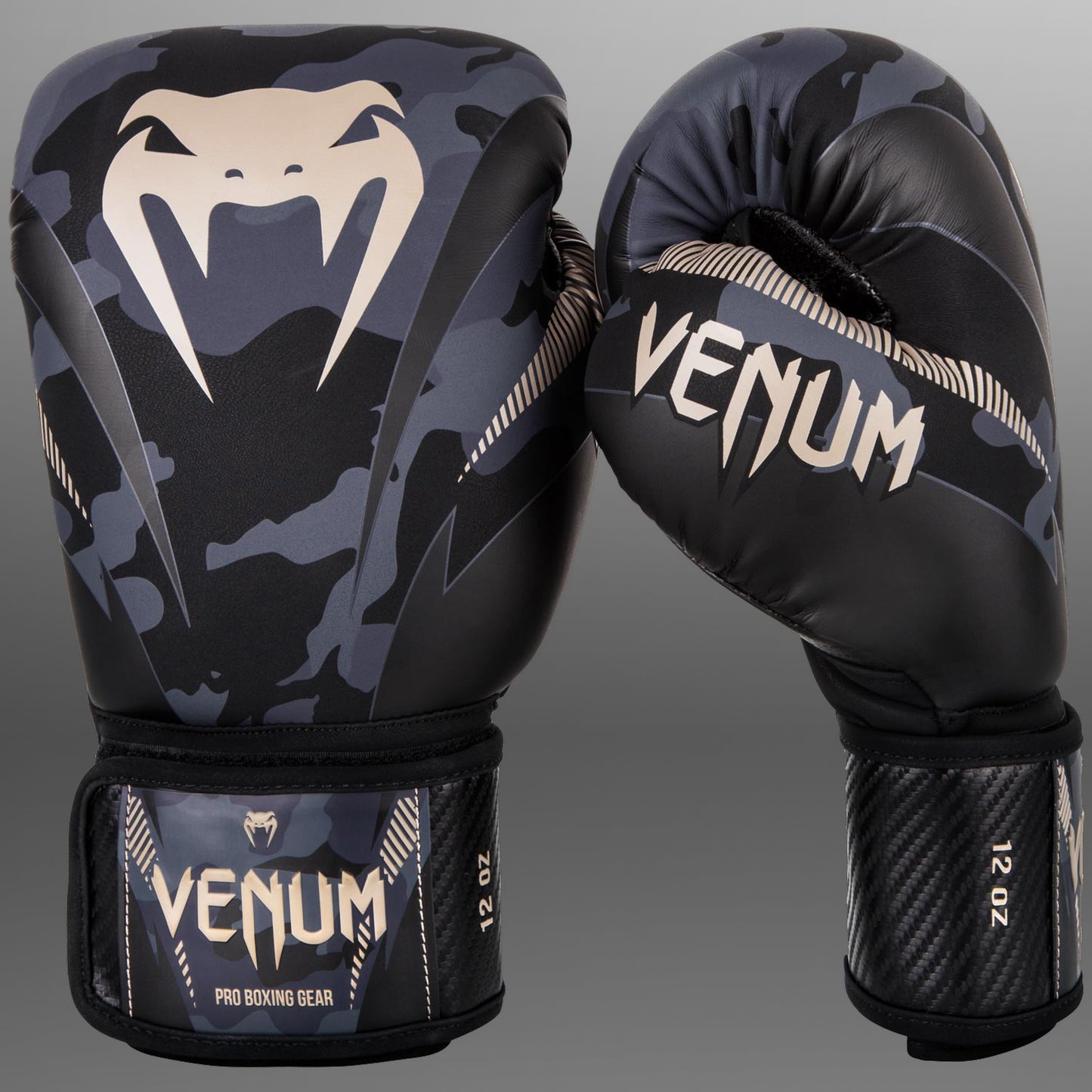 Venum Impact 복싱 글러브 – 다크 카모/샌드