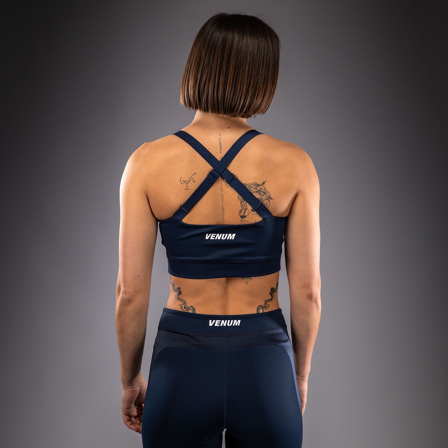 Venum Sculpt Shape 여성용 스포츠 브라 – 네이비 블루