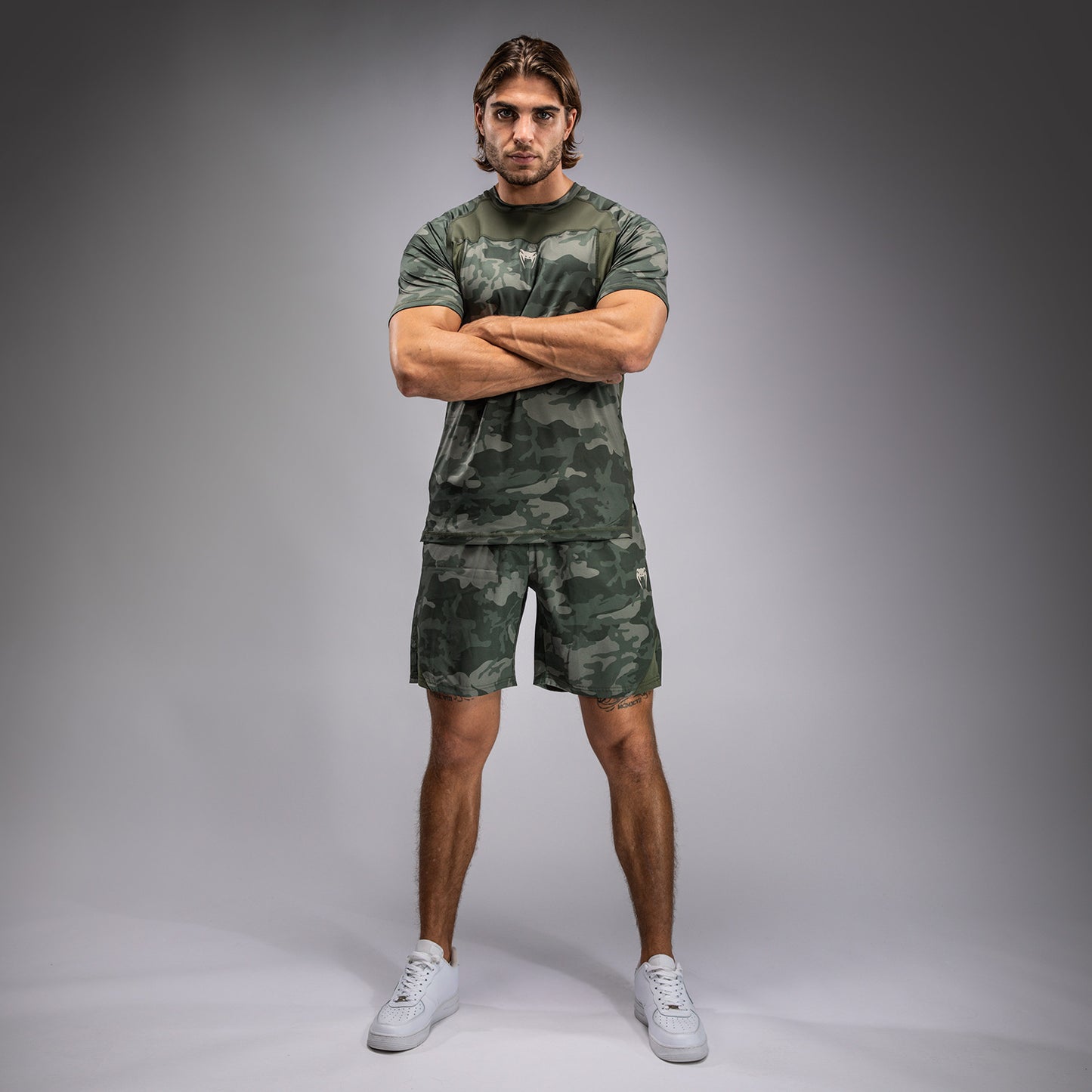 Venum G-Fit Air 남성용 드라이 테크 티셔츠 – 아미 카모