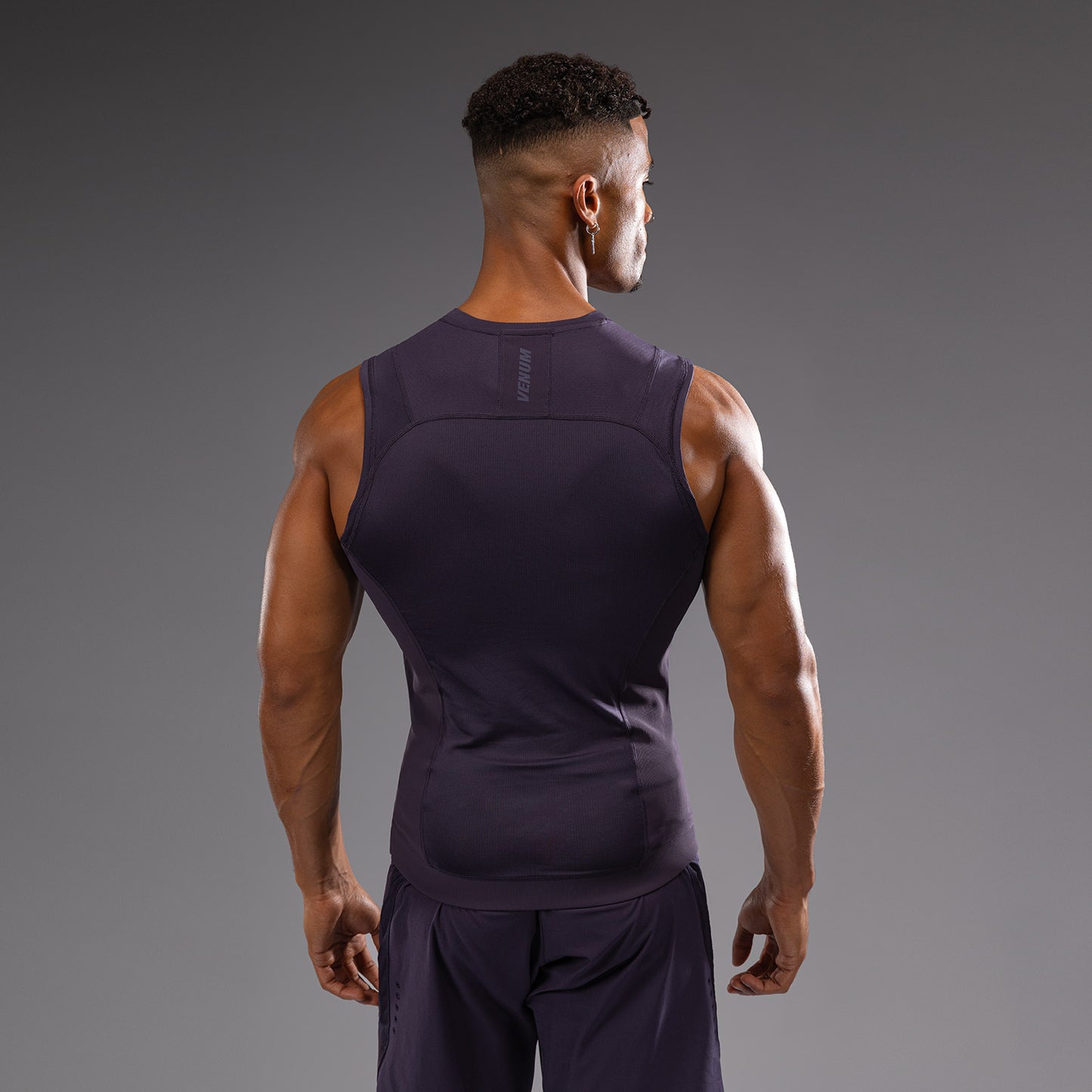 Venum G-Fit Air 남성용 민소매 래쉬가드 – 다크 퍼플