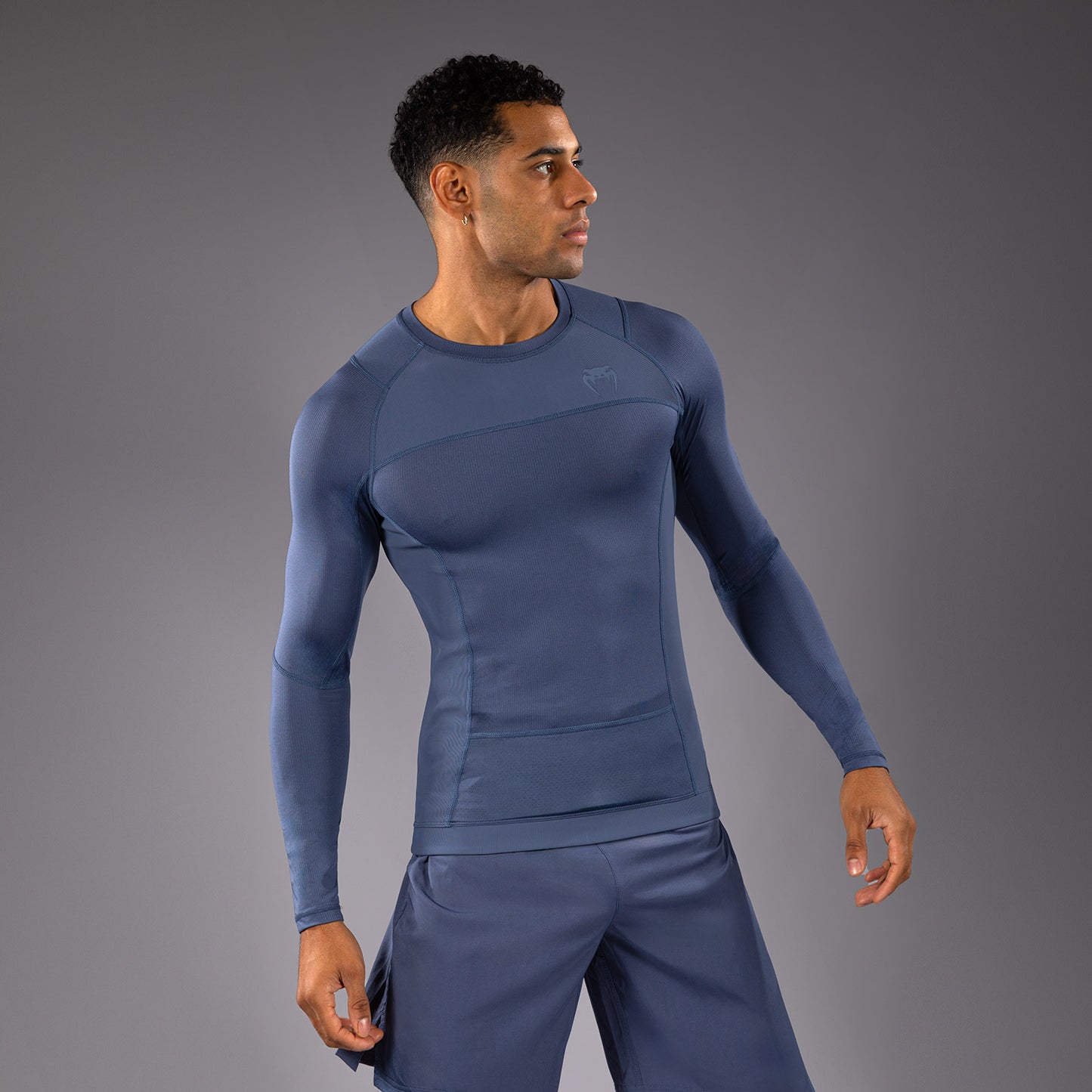 Venum G-Fit Air 남성용 긴팔 래쉬가드 – 포기 블루