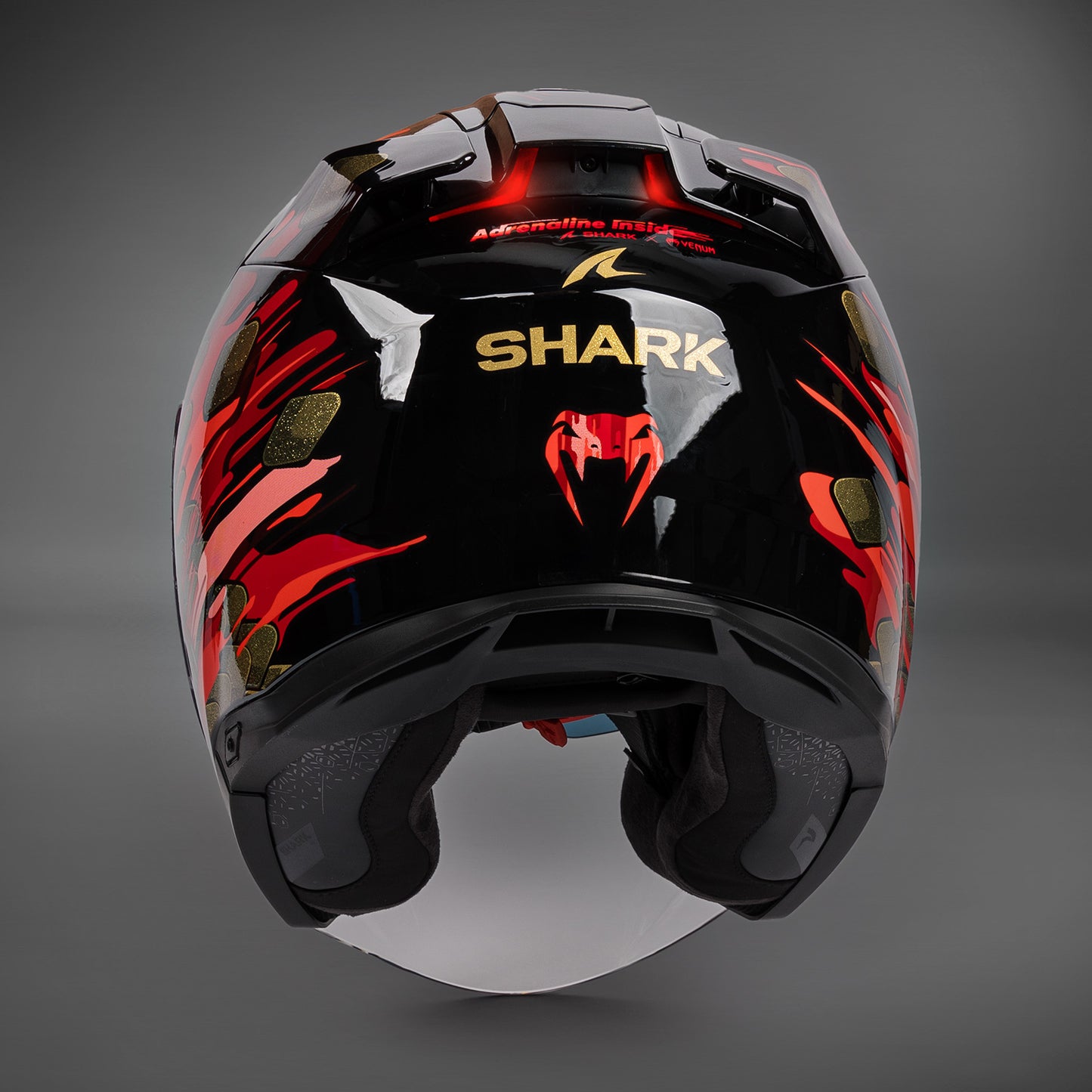 Venum x Shark SKWAL i3 JET 모터사이클 헬멧 – 레드/골드