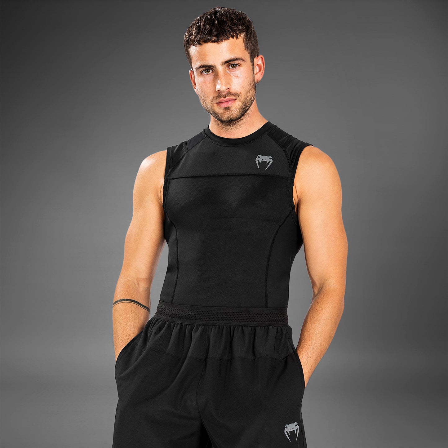 Venum G-Fit Air 래쉬가드 민소매 – 블랙