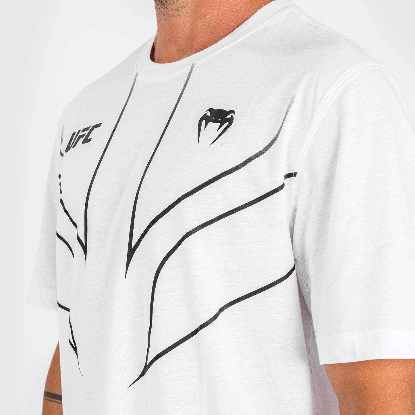 UFC Venum Fight Night 2.0 Replica 남성용 티셔츠 – 화이트