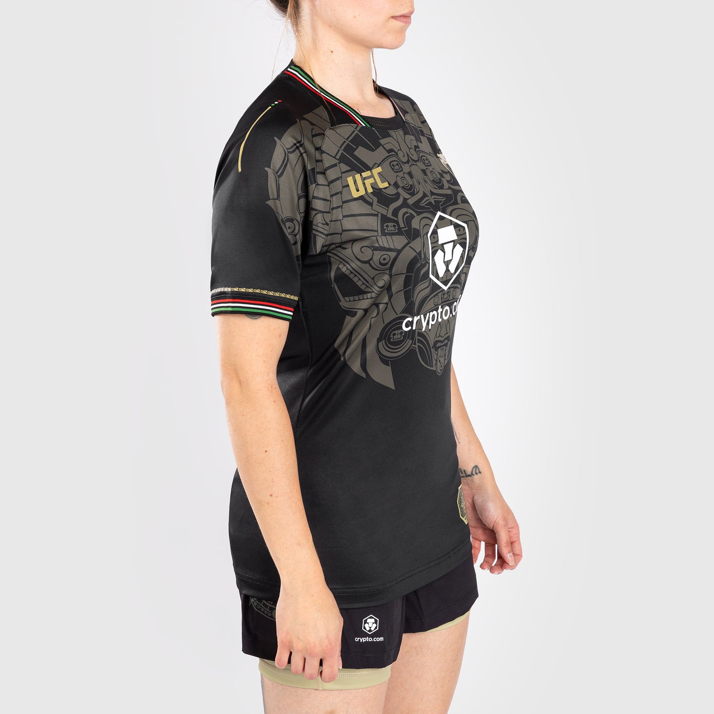 Noche UFC by Venum Authentic Fight Night 여성용 워크아웃 저지 – 블랙
