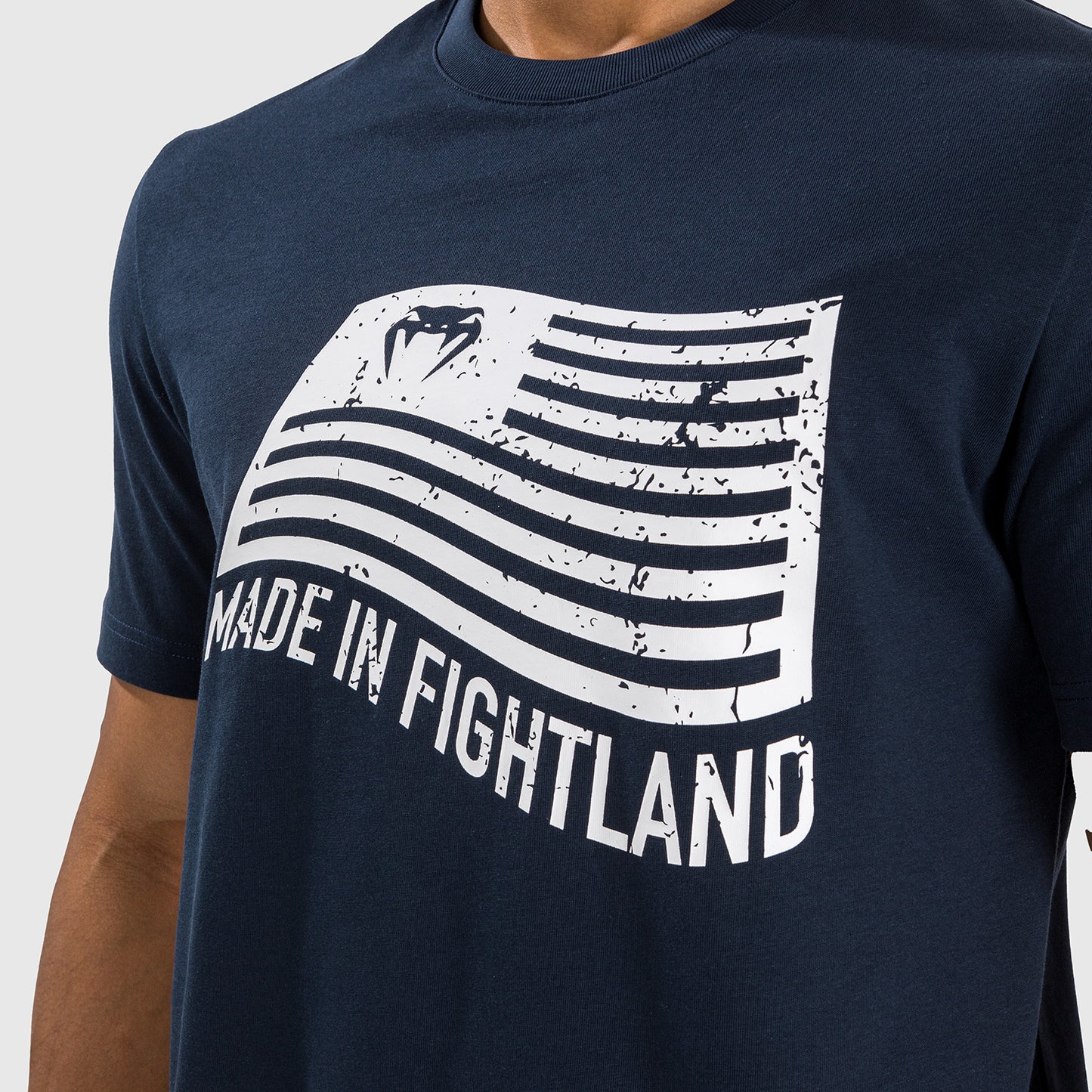 Venum Made in Fightland 티셔츠 – 네이비 블루/화이트