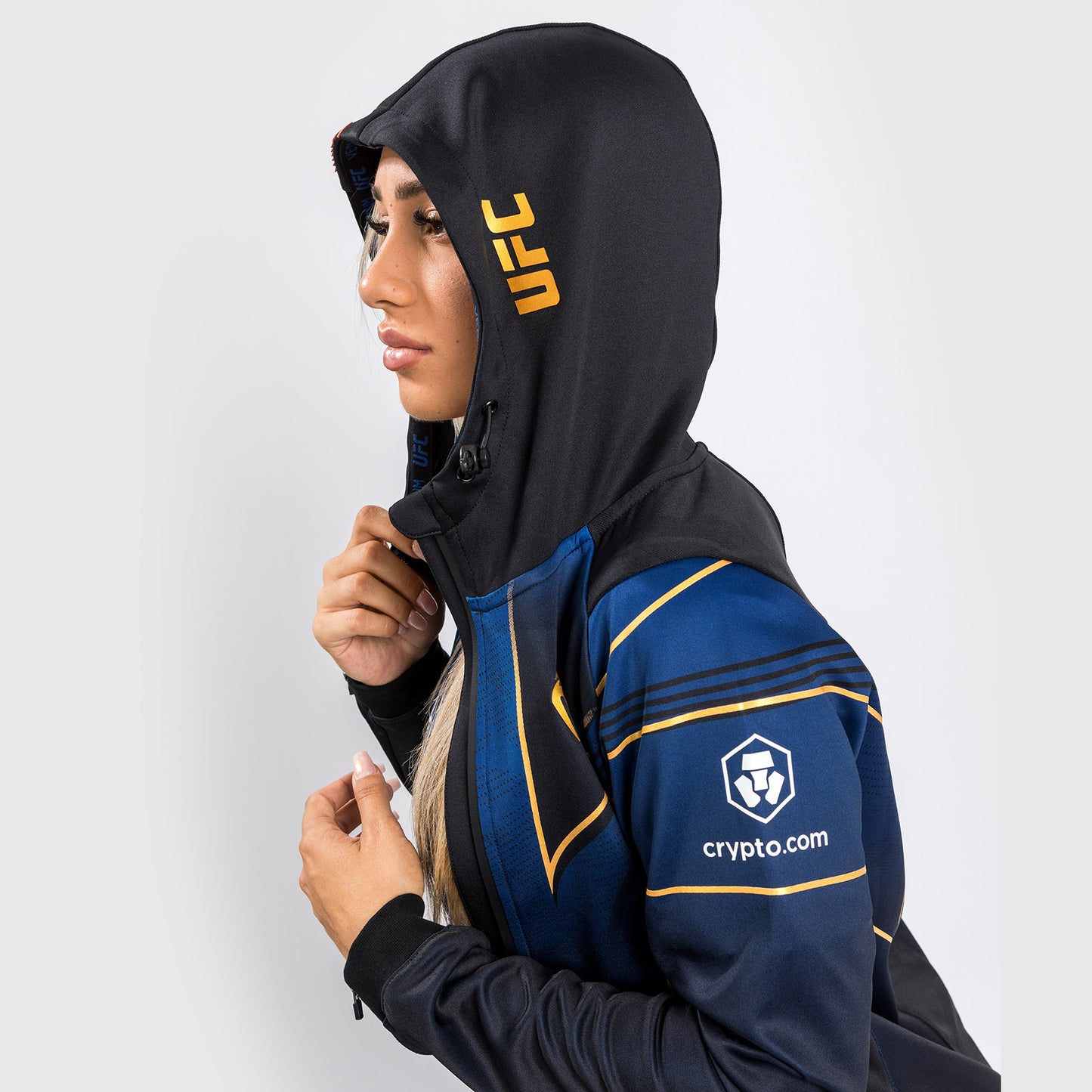 Ufc Authentic Fight Night 2.0 Kit By Venum 여성용 워크아웃 후디 – 미드나잇 에디션 – 챔피언