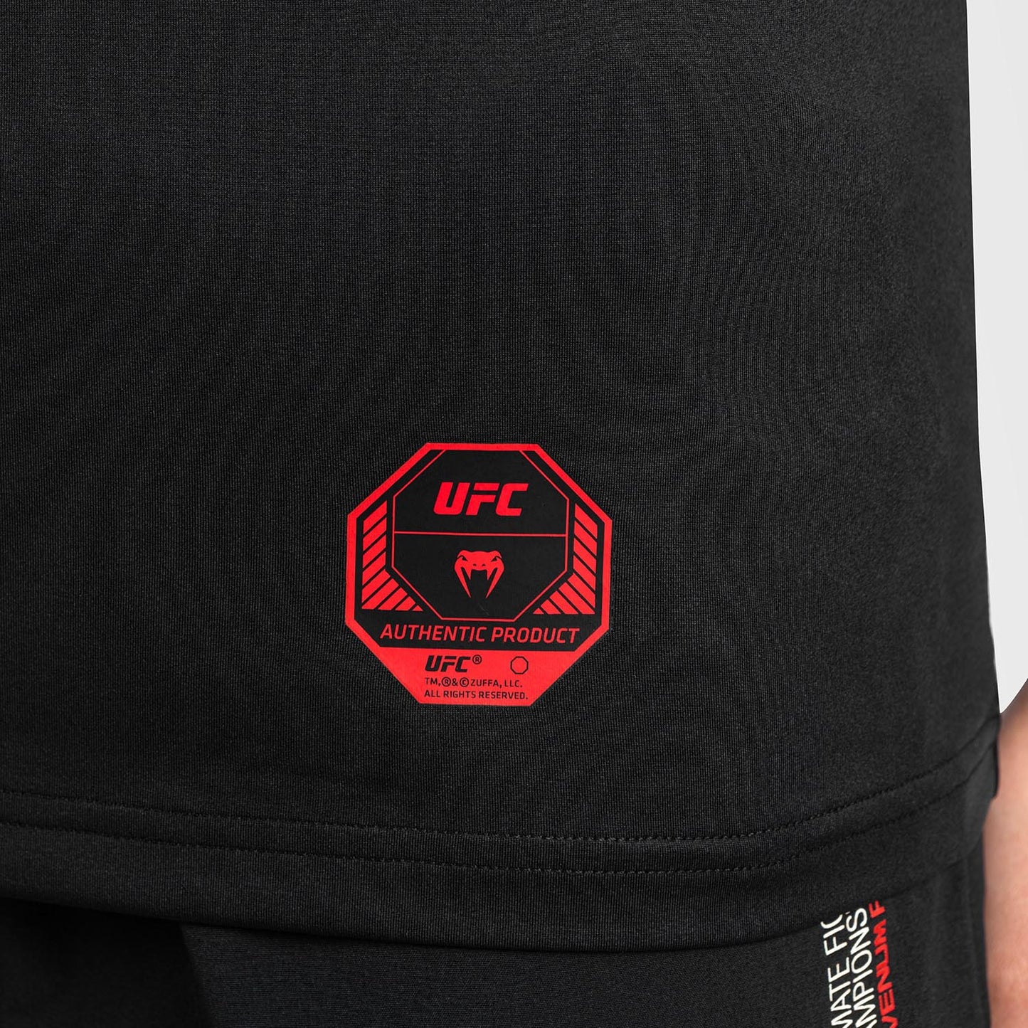 UFC Adrenaline by Venum Fight Week 여성용 드라이 테크 티셔츠 – 블랙