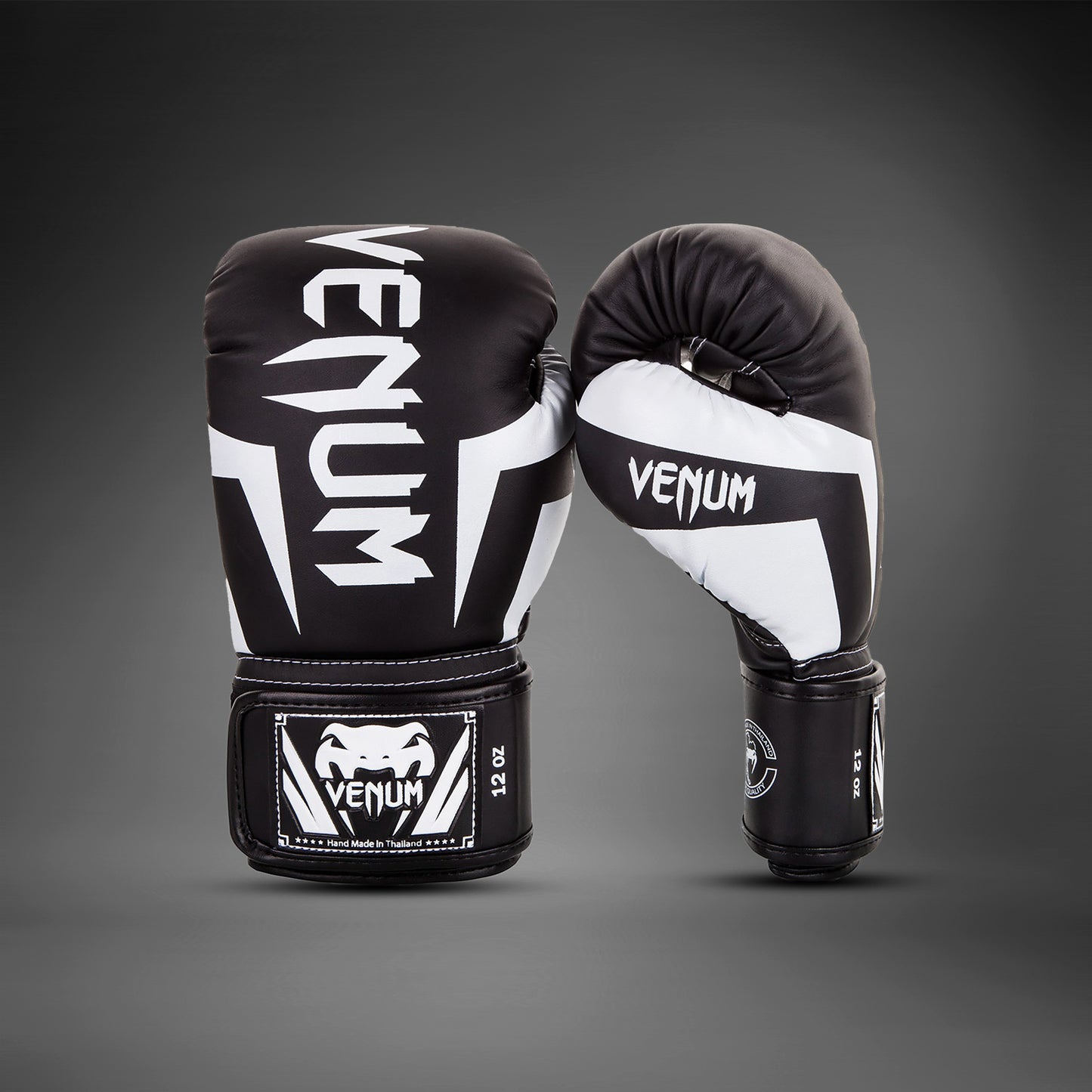 Venum Elite 복싱 글러브 – 블랙/화이트