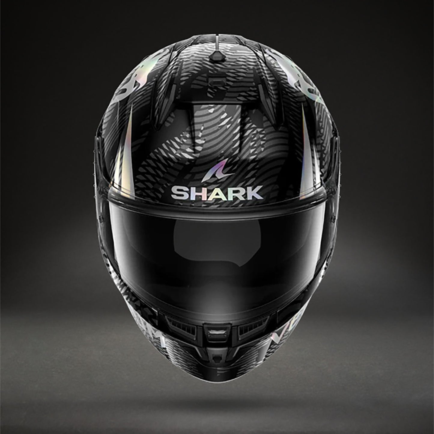 Venum x Shark D-SKWAL 3 모터사이클 헬멧 – 블랙 크롬 안트라사이트