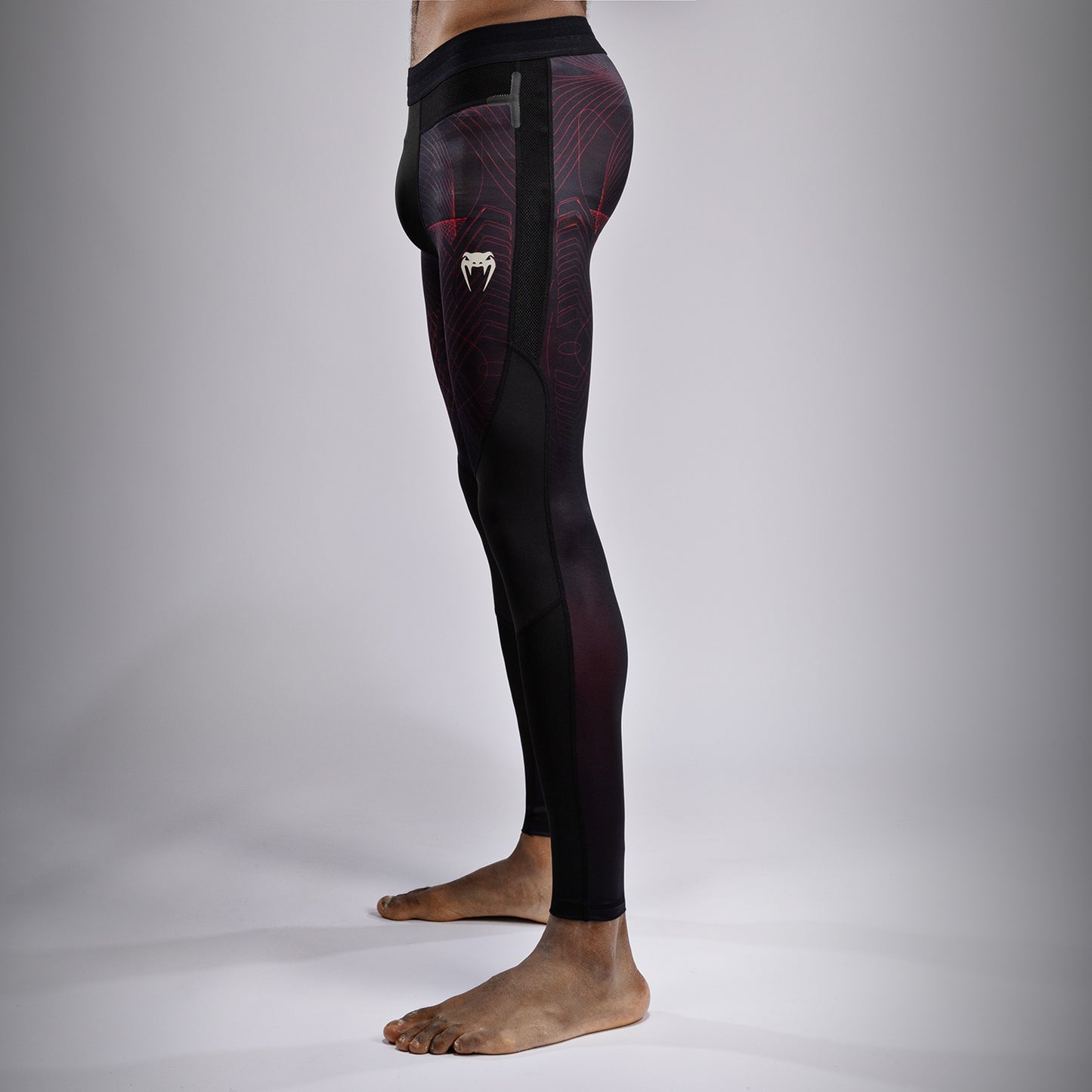 Venum G-Fit Air 남성용 스패츠 – 딥 블랙/파이어 레드