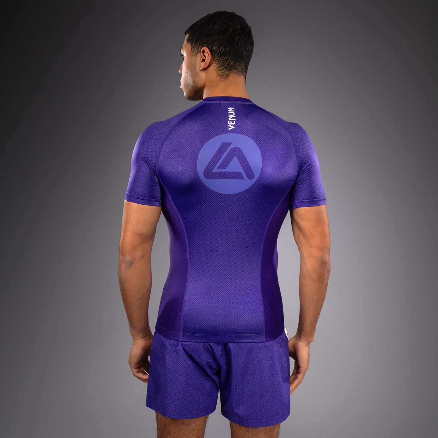 Venum X Roger Gracie Academy 반팔 래쉬가드 – 퍼플