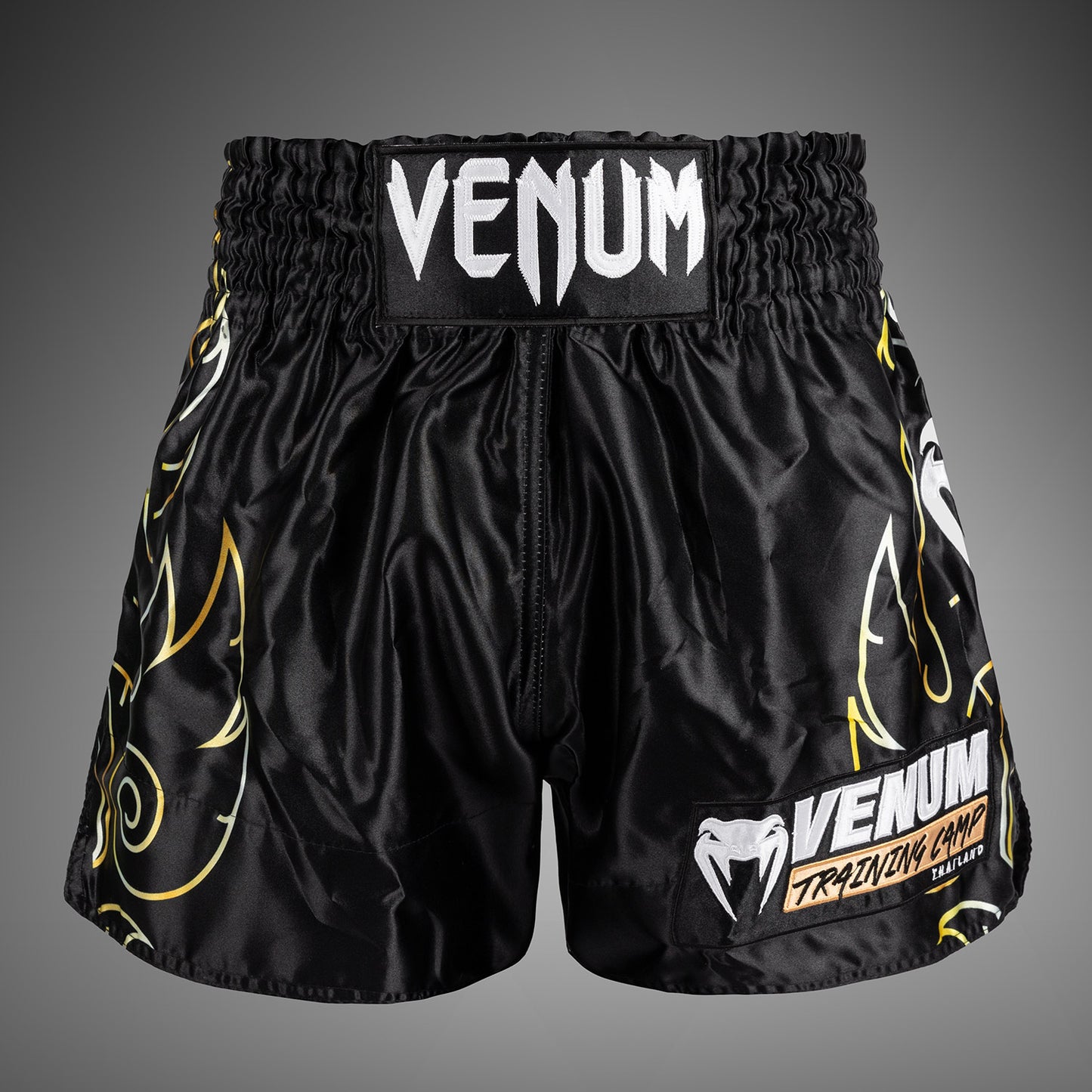 Venum VTC Flames 무에타이 쇼츠 – 블랙/골드