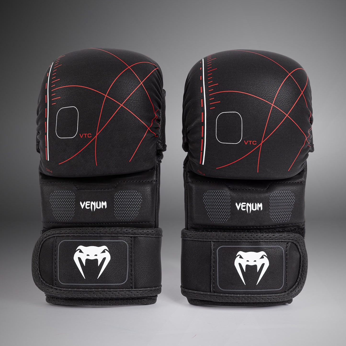 Venum Tactical XT 스파링 글러브 – 블랙/파이어 레드