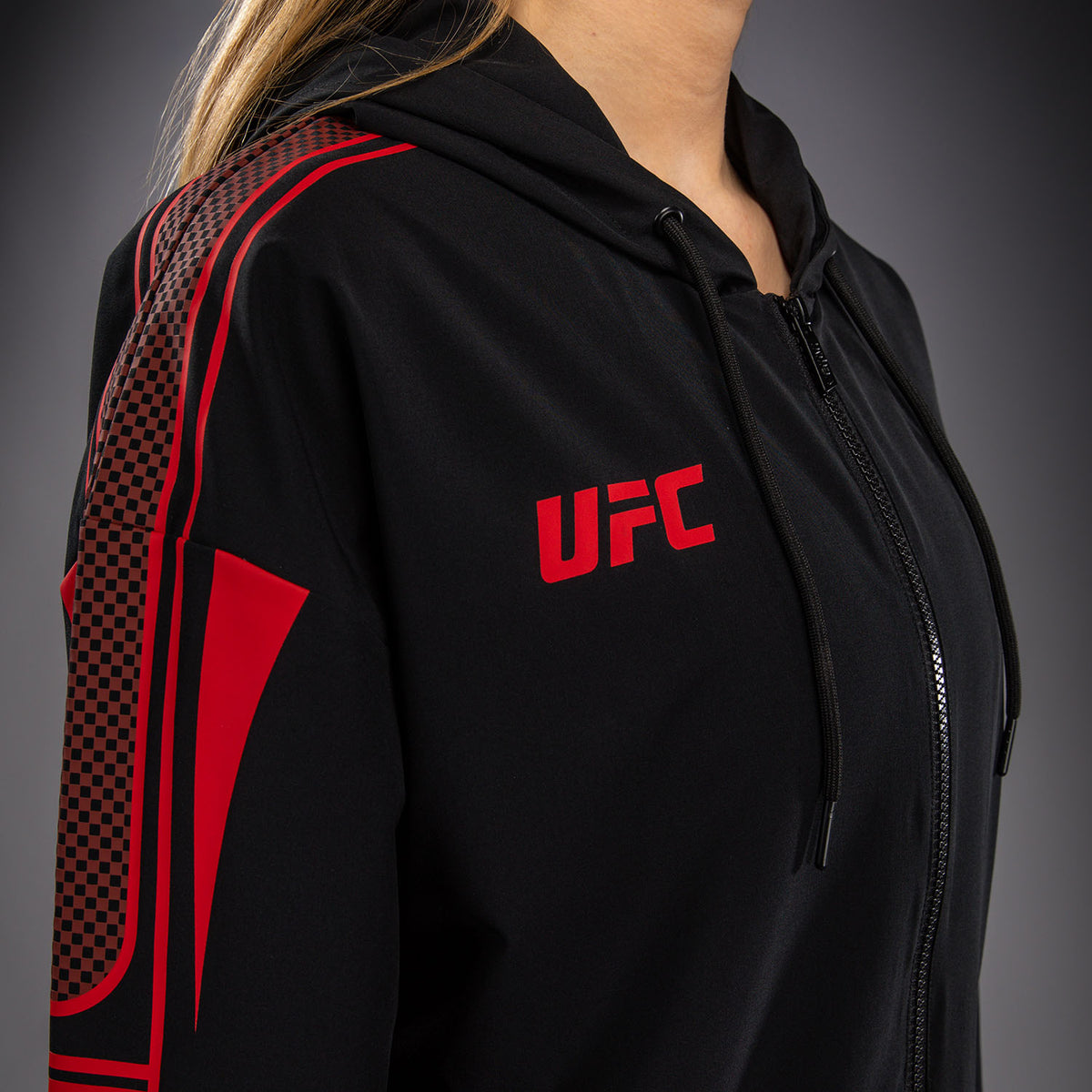Venum UFC Unity by Venum Authentic Fight Week 여성 집업 후디 - 블랙
