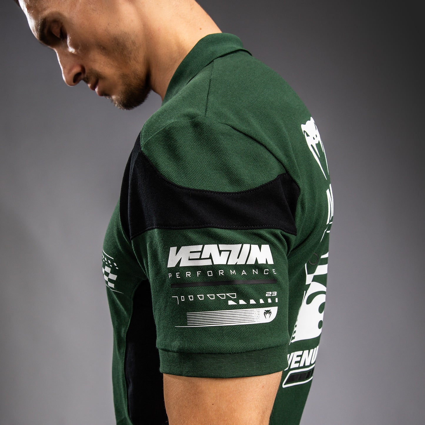 Venum Motorsport 코튼 폴로 – 딥 포레스트