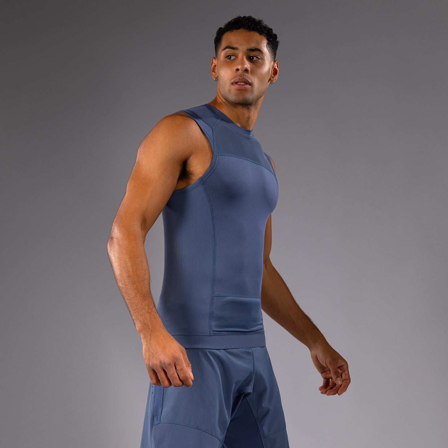 Venum G-Fit Air 남성용 민소매 래쉬가드 – 포기 블루