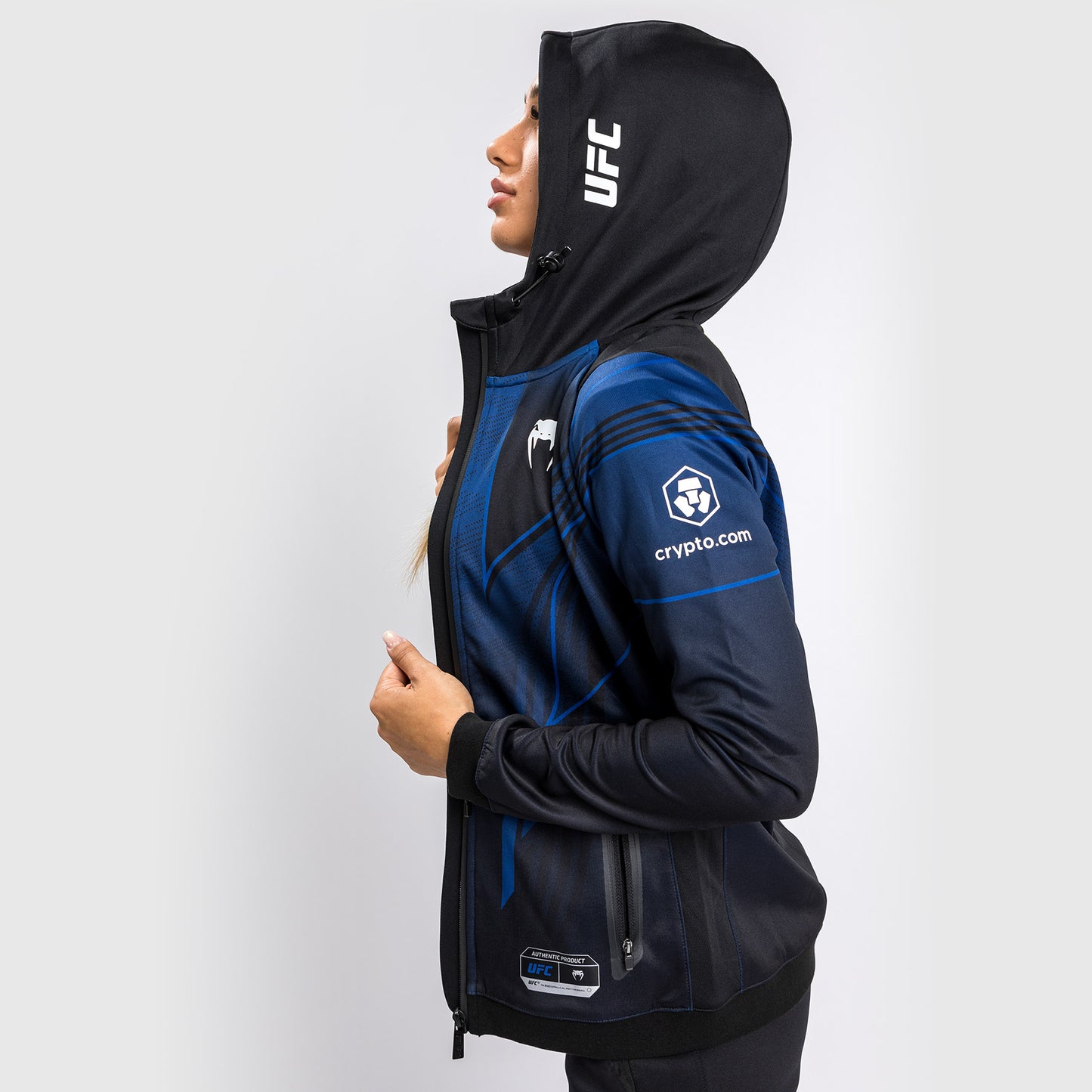 Ufc Authentic Fight Night 2.0 Kit By Venum 여성용 워크아웃 후디 – 미드나잇 에디션