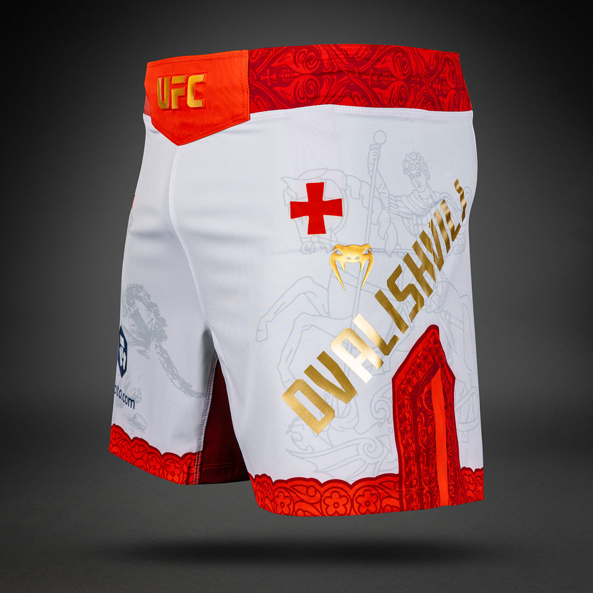 남성용 UFC Unrivaled by Venum 화이트 Merab Dvalishvili 피트 파이트 쇼츠