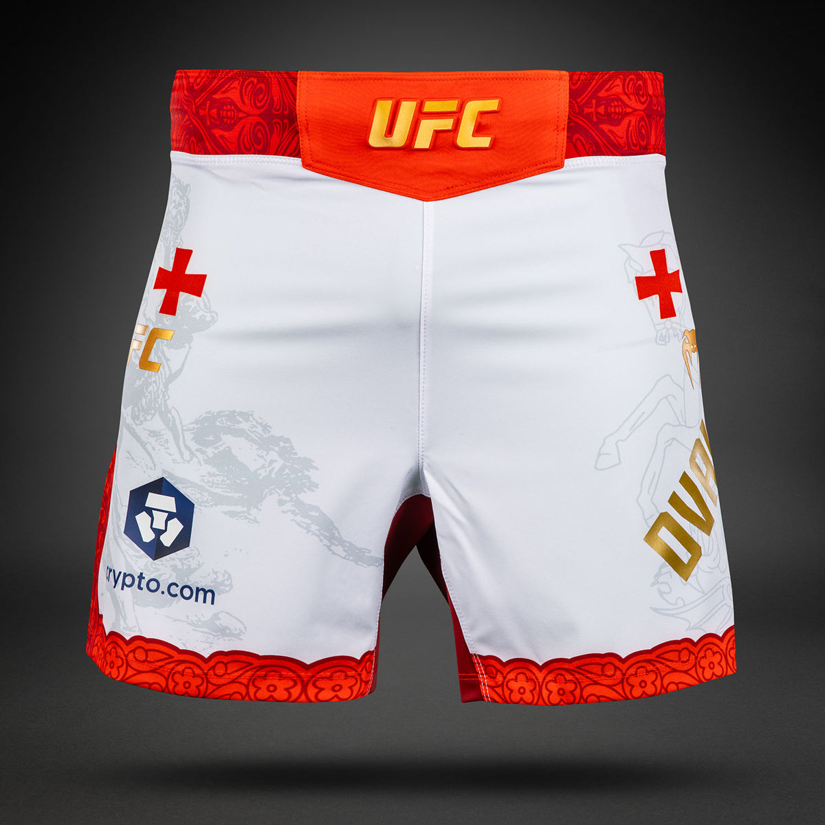 남성용 UFC Unrivaled by Venum 화이트 Merab Dvalishvili 피트 파이트 쇼츠